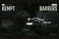 Kempt Barbers — barbershop website with booking