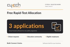 Free Rapid-Test Allocation — Three Public-Service Applications