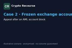 Frozen exchange account: AML appeal (illustrative scenario)