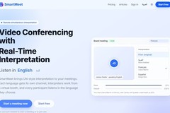 SmartMeet — video conferencing with real-time interpretation