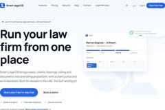 Smart Legal OS — law firm management software for the UAE, Gulf and Egypt