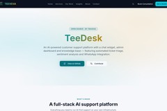 TeeDesk: Open-Source AI Customer Support