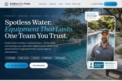 Endless Blue Pools — pool service website and advertising