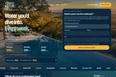 Deep Blue Pools — pool service website