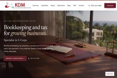 KDM Accounting Services — accounting firm website and advertising