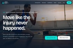 Apex Performance & Health — sports medicine clinic website and advertising