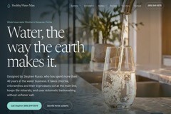 Healthy Water Man — water filtration website