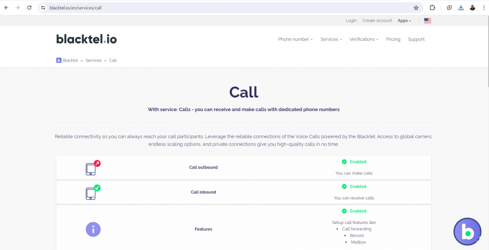 BlackTel.io screenshot 3