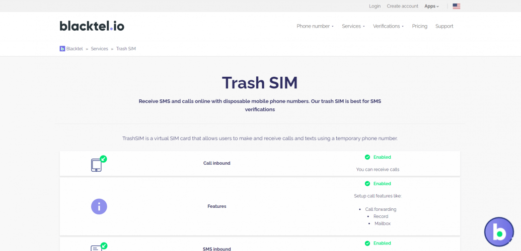BlackTel.io screenshot 2