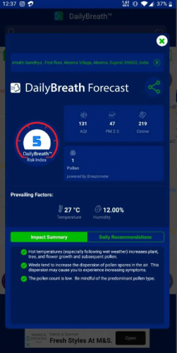 Mobile App Development for DailyBreath-Asthma & Allergies Application screenshot 3