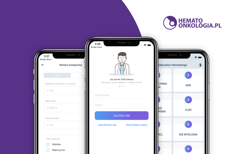 Hematoonkologia – app calculating factors for patient's treatment screenshot 4