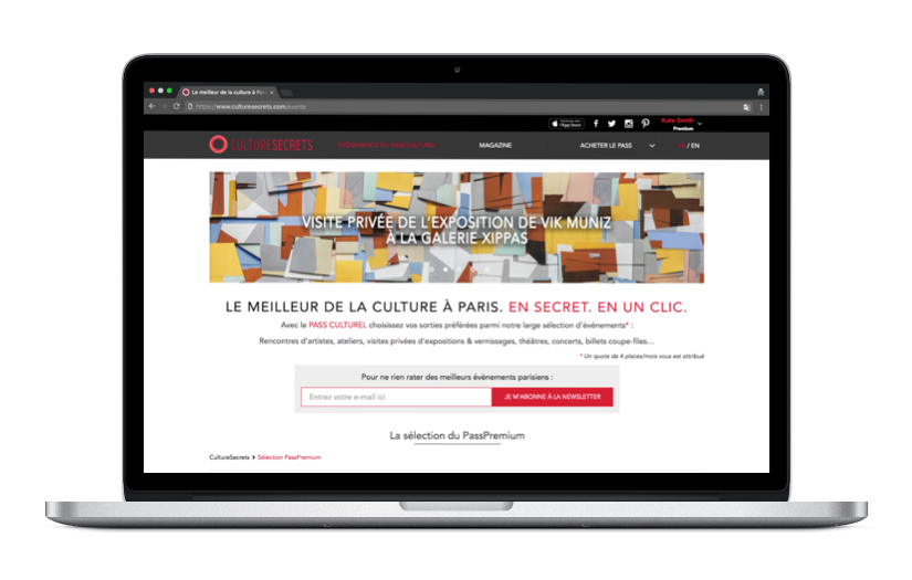 Culture Secrets – web & mobile app for booking cultural events screenshot 6