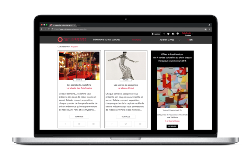 Culture Secrets – web & mobile app for booking cultural events screenshot 11