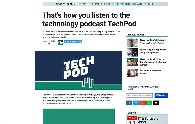 TECHPULSE.be – Completely new technology news platform screenshot 3