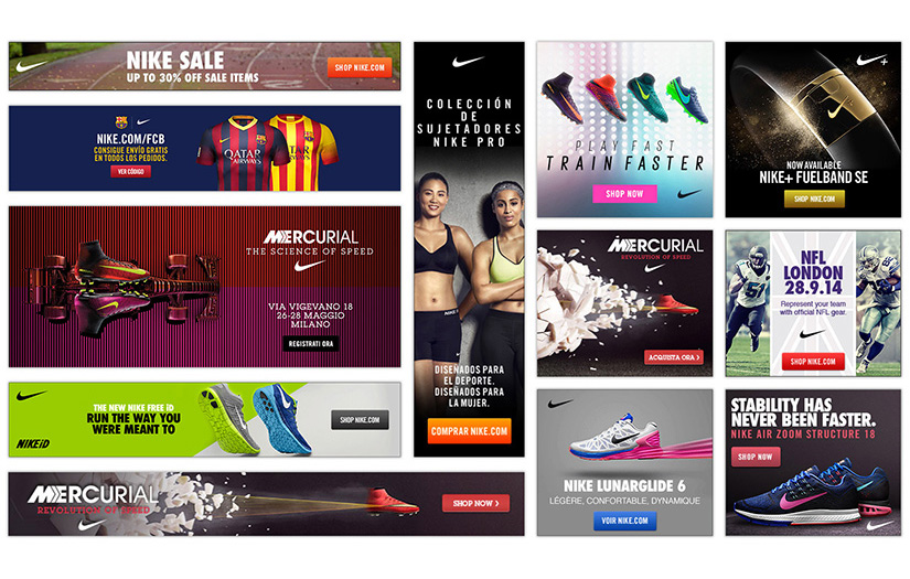 NIKE - affiliates banners design and localisation screenshot 1