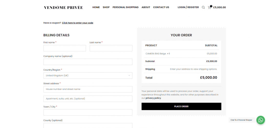Vendôme Privée screenshot 1
