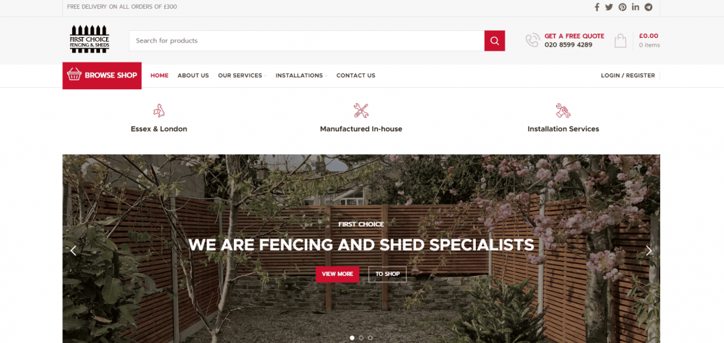 First Choice Fencing screenshot 1