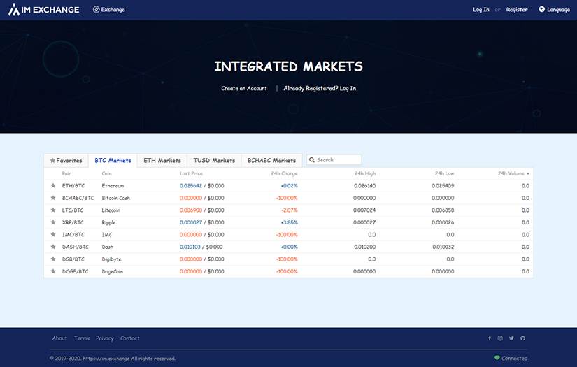 IM Exchange - Cryptocurrency Trading Platform screenshot 1