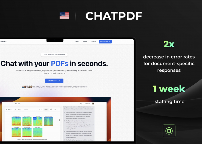 ChatPDF - AI Agent Development for Document-Specific Interactions screenshot 1