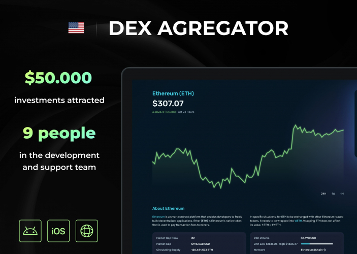DEX Aggregator - White Label Decentralized Crypto Exchange screenshot 1