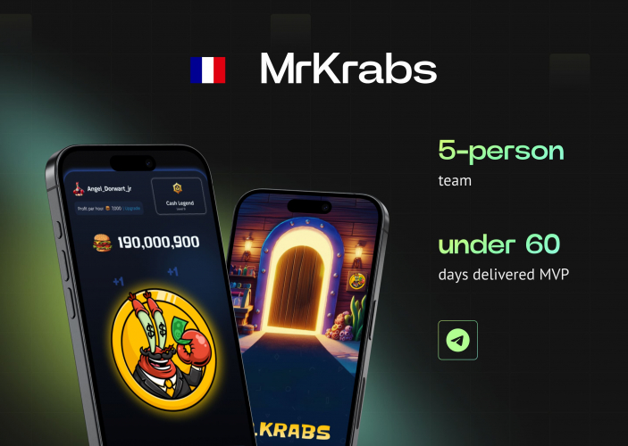 MrKrabs - Telegram Mini App Development for Community Growth screenshot 1