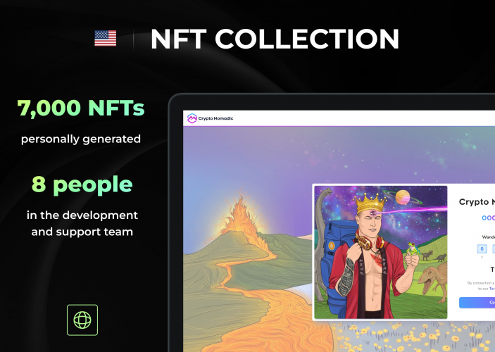 CryptoNomadic - White-label NFT marketplace development screenshot 1
