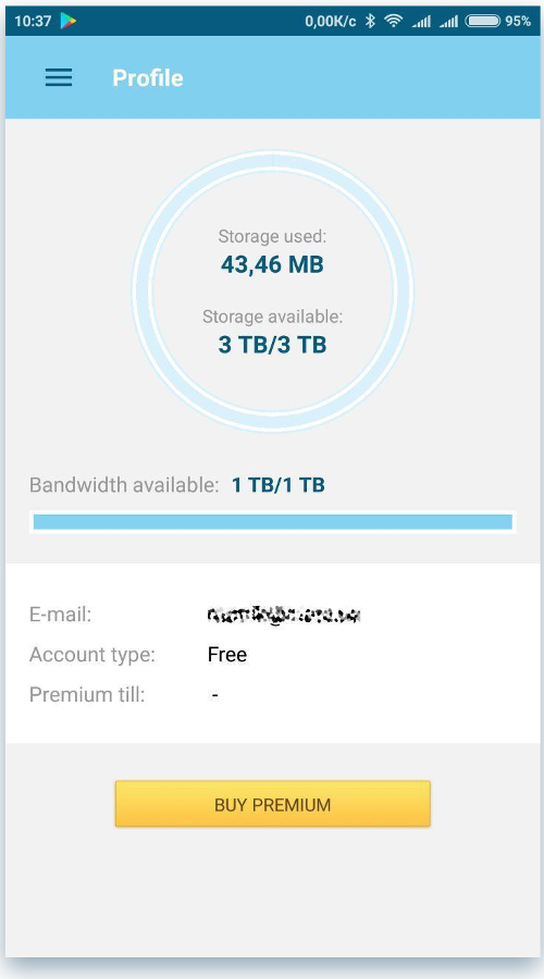 Datafile.com filemanager screenshot 2