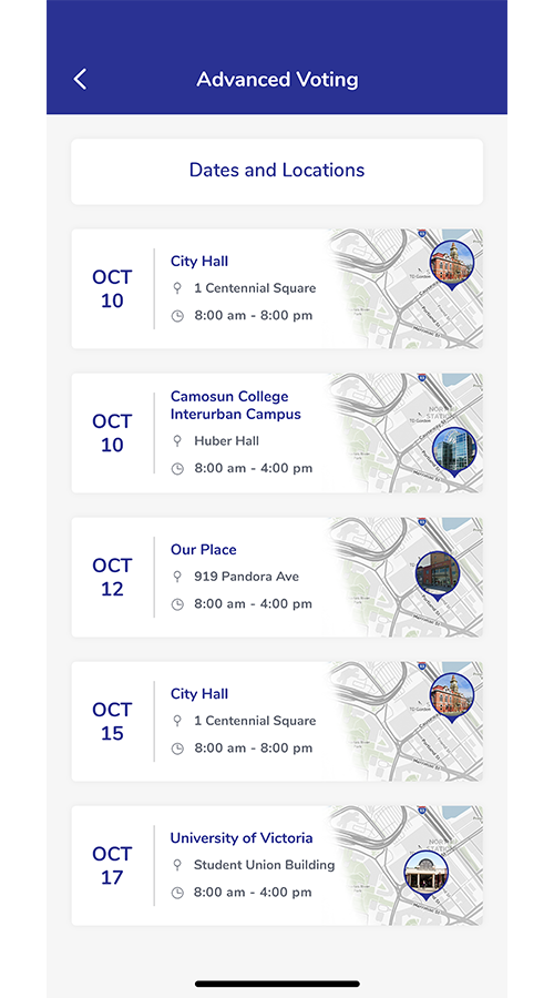 Victoria Votes - Mobile Apps for City Election screenshot 1