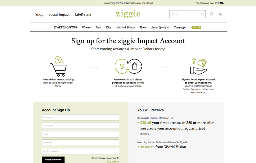 Ziggie - E Commerce platform screenshot 1