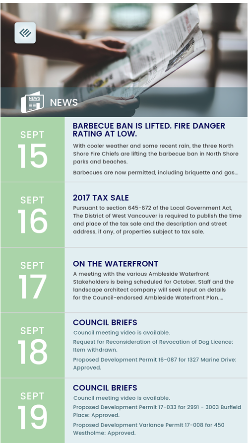 Connect West Van - Native iOS and Android Mobile Apps screenshot 3