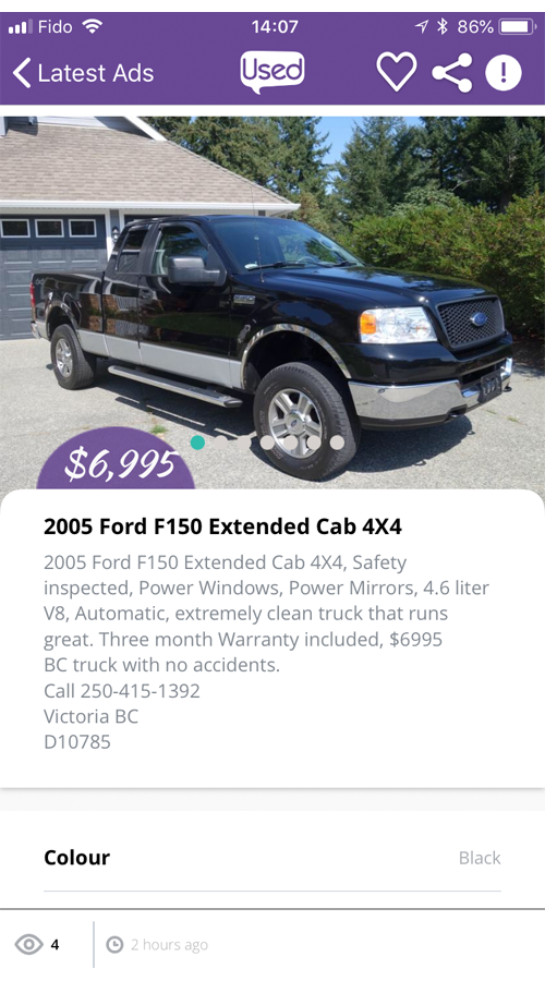 Used.ca - iOS and Android Native Apps screenshot 4