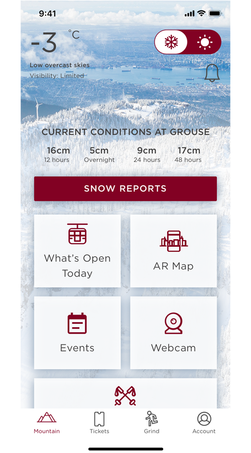 Grouse Mountain - iOS and Android Native Apps screenshot 6