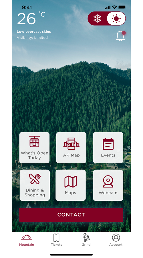 Grouse Mountain - iOS and Android Native Apps screenshot 4
