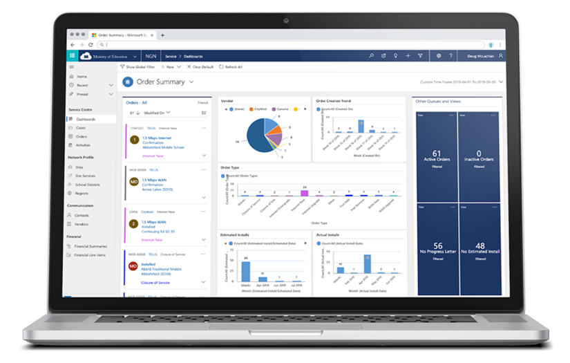 Ministry of Education - Custom Microsoft Dynamics screenshot 2