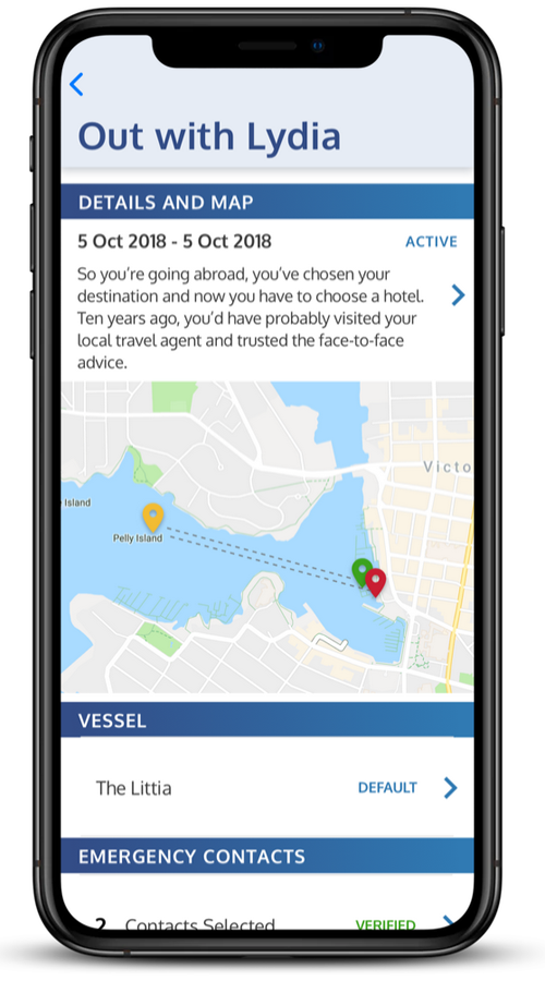 Sailing Plan - Web & Mobile App screenshot 1
