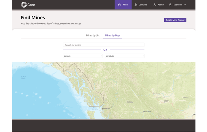 BC Mines Core - Advanced Web Application screenshot 3
