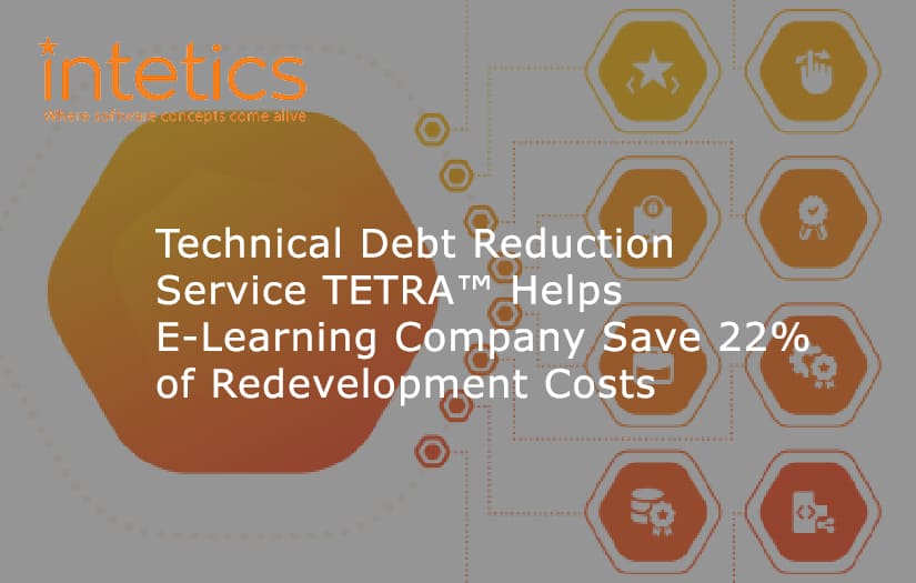 Technical Debt Reduction Service TETRA Helps E-Learning Company Save 22% of Redevelopment Costs screenshot 1