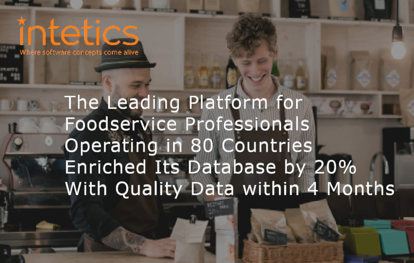 The Leading Platform for Foodservice Professionals Operating in 80 Countries Enriched Its Database by 20% With Quality Data within 4 Months screenshot 1