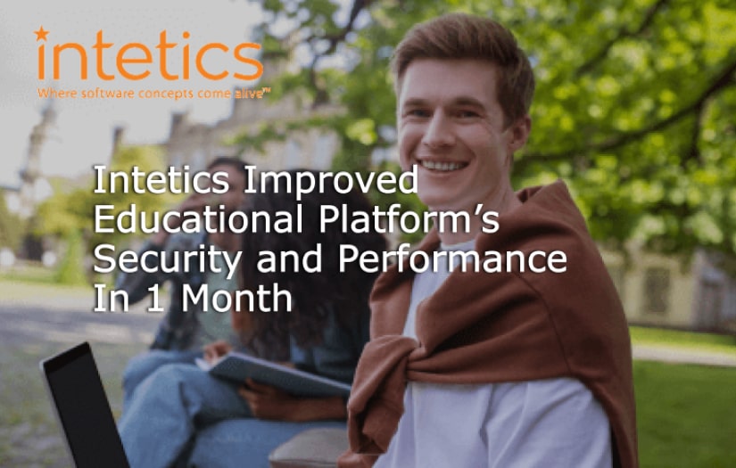 Intetics Improved Educational Platform’s Security and Performance In 1 Month screenshot 1