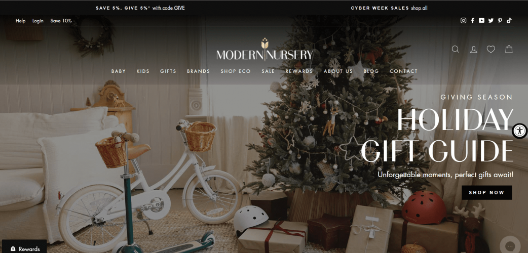 SEO for Modernnursery.com screenshot 1