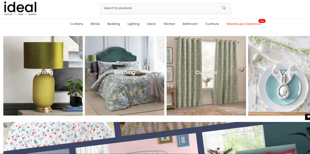 Promotion of Idealtextiles Home & Garden Shop screenshot 1