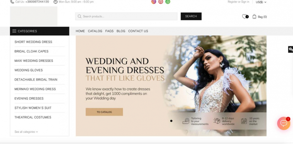 PPC Promotion of the Chap Dresses Website screenshot 1