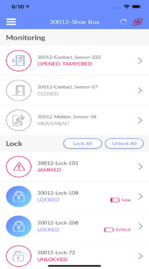 Keyless App screenshot 1