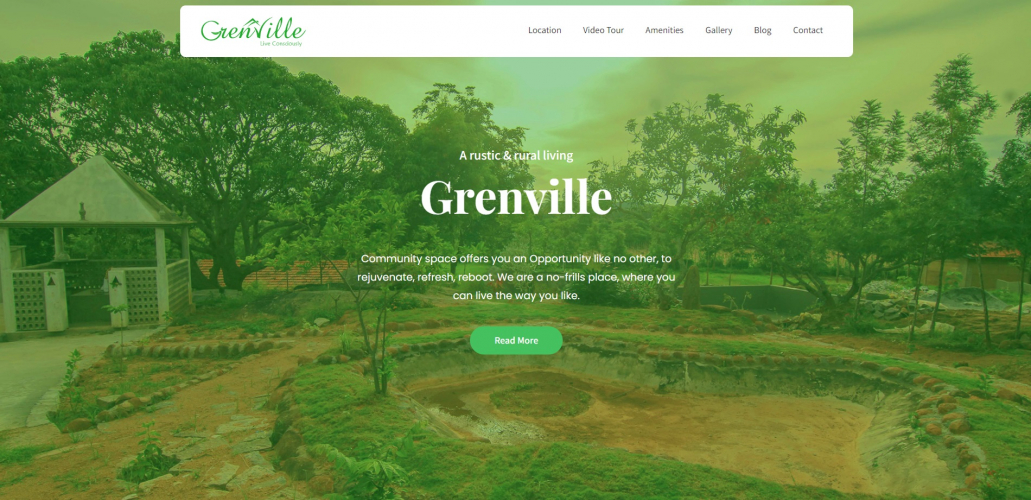 Grenville Website Design screenshot 1
