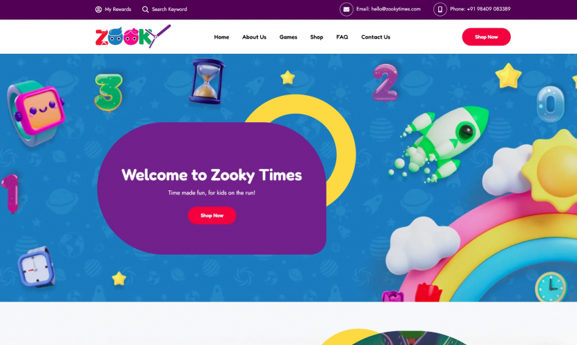 Zooky Times Website Design and Development screenshot 1