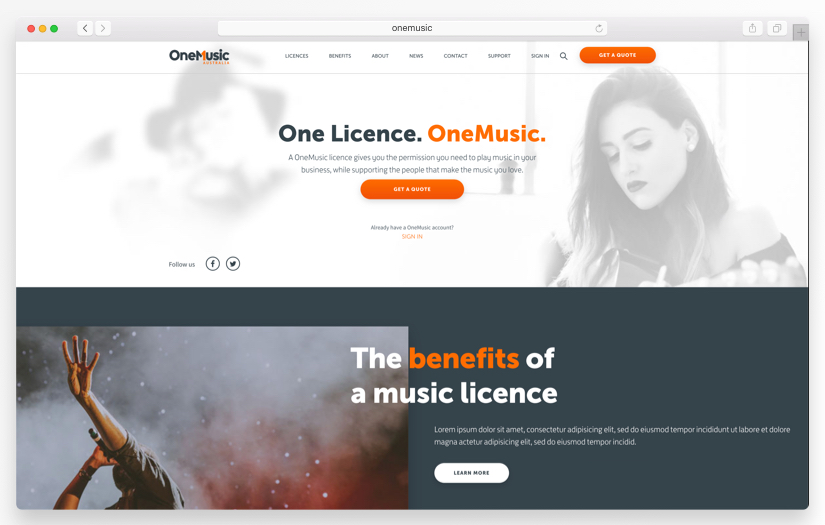 OneMusic screenshot 1