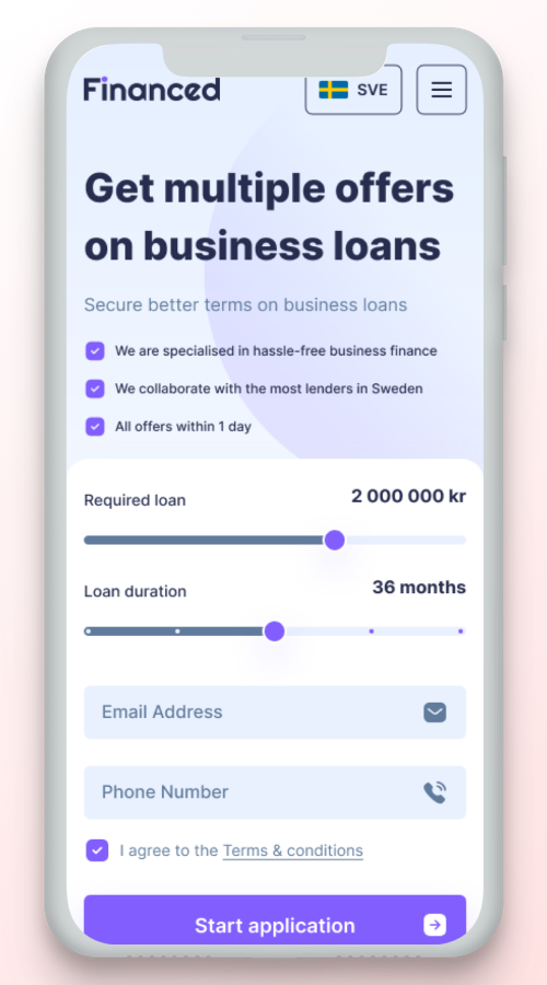 Financed Sweden screenshot 2