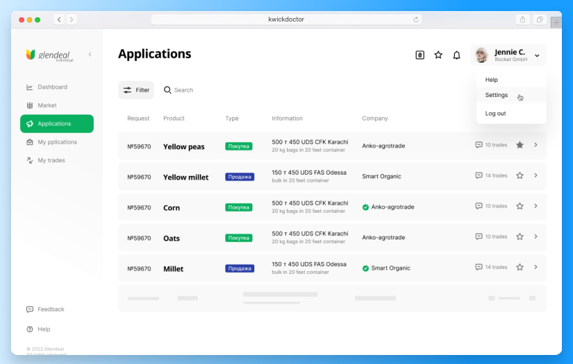 Glendeal screenshot 2
