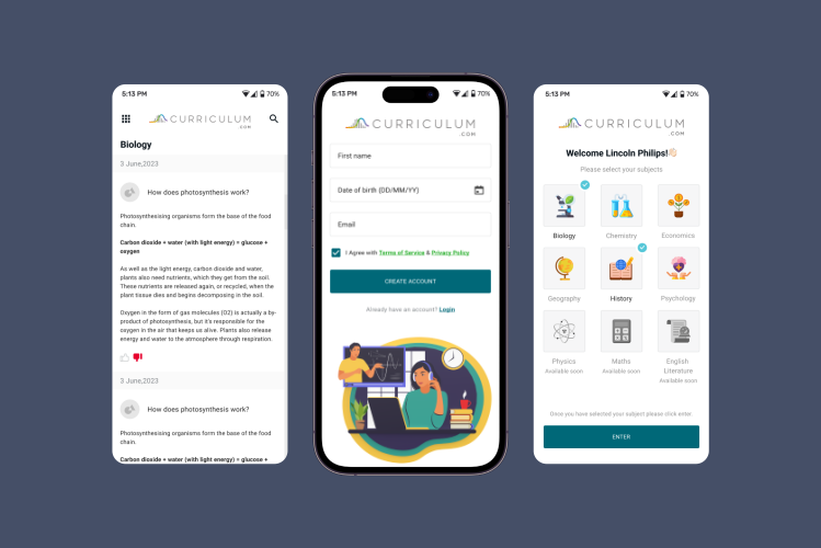 ChatGPT-Based Study Assistant Mobile App screenshot 1