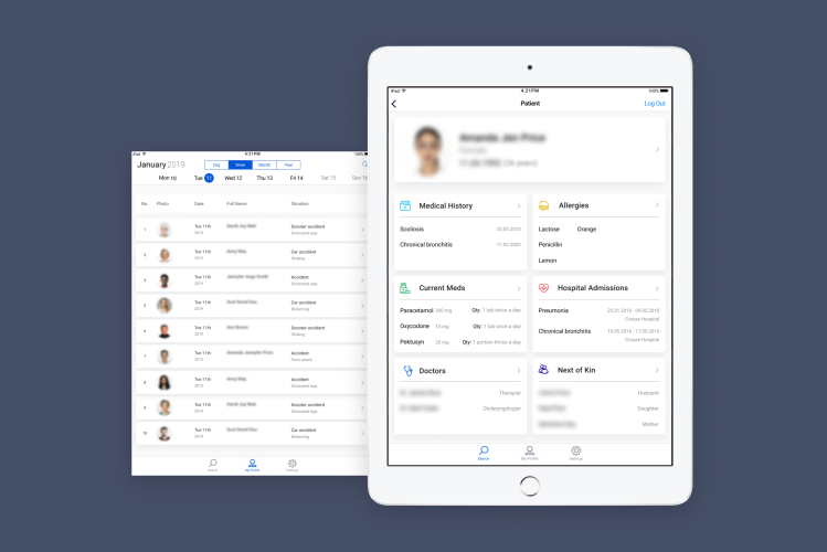 HIPAA compliant Mobile App for the US hospitals screenshot 1
